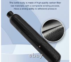 0.37L 4500Psi 300Bar 30Mpa 370cc Carbon Fiber Cylinder HPA Tank High Pressure