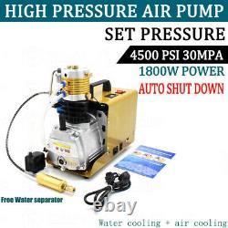 110V High Pressure 30MPa Electric PCP Air Pump Compressor Auto Shut Down 4500PSI