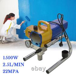 1500W 22Mpa Electric High Pressure Airless Wall Paint Spray Gun Spraying Machine