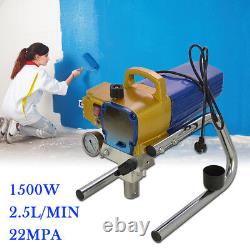 1500W 22Mpa High Pressure Airless Wall Paint Spray Gun Spraying Machine 2.5L/min