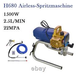1500W 22Mpa High Pressure Airless Wall Paint Spray Gun Spraying Machine 2.5L/min