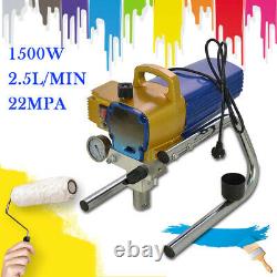1500W Airless Paint Sprayer High Pressure 22Mpa 2.5L/Min Spray Gun Painter UK