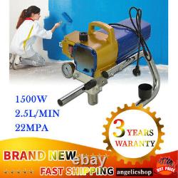 1500W High Pressure Airless Paint Sprayer Machine Spray Gun Wall Spraying 22Mpa