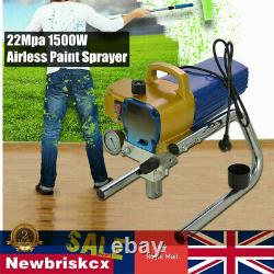 1500W High Pressure Paint Sprayer 22Mpa Wall Airless Paint Spraying Machine Kit