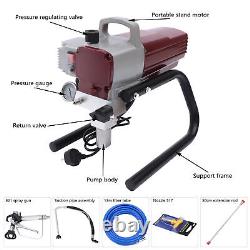 1800W High Pressure Airless Sprayer Spraying Machine Wall Paint Spraying Gun