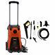 220v 50hz Electric Pressure Washer 13.5mpa 1800w 5.5l/min High Jet With Nozzle