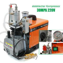 220V PCP 300bar 30Mpa 4500psi High Pressure Electric Pump PCP Air Compressor DHL