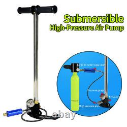 3 Stage PCP Rifle Stainless Steel Hand Pump for Air Tank Car High Pressure 30mpa