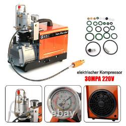 300 Bar Electric PCP High Pressure 30MPA 4500PSI Air Compressor Pump Access 220V