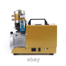 300 Bar High Pressure Air Compressor Pump Auto Stop Paintball Airgun 4500 psi UK