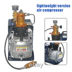 300Bar High Pressure Air Compressor Pump Manual Stop PCP Paintball Pump 0-30 MPa