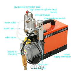 30MPa Air Compressor Pump 220V PCP Electric High Pressure System Rifle 2 motor