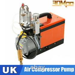 30MPa High Pressure Air Compressor Pump Auto Stop Paintball Airgun Rifle PCP UK