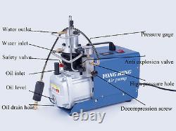 30Mpa PCP 300ba 4500psi Electric Air Pump High Pressure Paintball Air Compressor