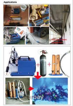 30Mpa Preset High Pressure Electric PCP Compressor Air Pump Scuba Diving 220V