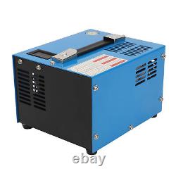 (Blue)PCP Air Compressor 4500Psi/30Mpa Oil/Water Free Portable High Pressure