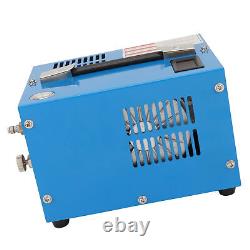 (Blue)PCP Air Compressor 4500Psi/30Mpa Oil/Water Free Portable High Pressure