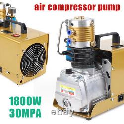 Electirc High Pressure 30Mpa 300 Bar 4500PSI Air Compressor Pump Access 220V