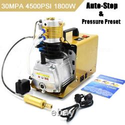Electric High Pressure Preset 4500PSI Auto Stop 30MPa Air Compressor PCP Pump