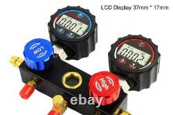Elitech DMG-1 AC Manifold Gauge Set 2 Way with Hoses Coupler Adapters+And Case