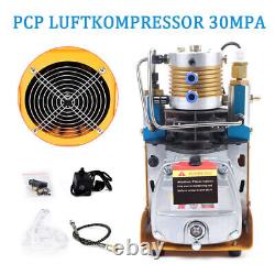 High Pressure Air Compressor Pump 30Mpa 4500PSI 220V/50Hz Auto Stop Protable NEW