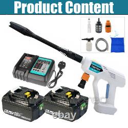 High Pressure Cordless Car Washer Set Spray Gun Water Cleaner For Makita Charger