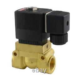 High Pressure Electric Solenoid Gas Valve Normally Brass 5MPA 220V 24V