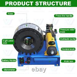 Industrial Hydraulic Hose Crimper High Pressure Crimping 5600KN With 8 Set Molds