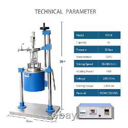 Lab 5L Autoclave Reactor High Pressure Stirred Hydrothermal Vessel 22Mpa 350