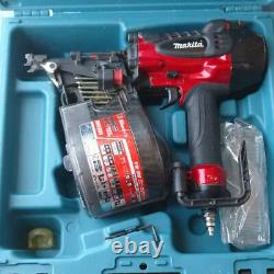 Makita high pressure nail gun 90m AN931H total height 328mm used red 2.26Mpa