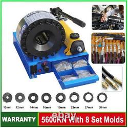 Manual Hydraulic Hose Crimper High Pressure Hose Pipe Crimping Machine+8pcs Dies