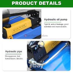 Manual Hydraulic Hose Crimper High Pressure Hose Pipe Crimping Machine+8pcs Dies