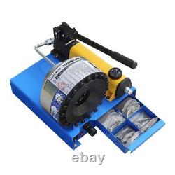 Manual Hydraulic Hose Crimper High Pressure Hose Pipe Crimping Machine+8pcs Dies