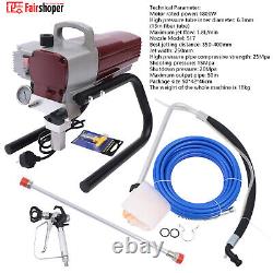 New High Pressure Airless Sprayer Spraying Machine Wall Paint Spraying Gun 1800W