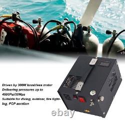 PCP Air Compressor 4500psi 30Mpa Portable High Pressure Air Pump Oil Water