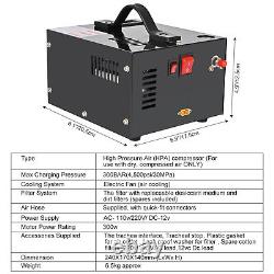 PCP Air Compressor Manual-Stop 4500PSI/30MPa withBuilt-in Fan High Pressure