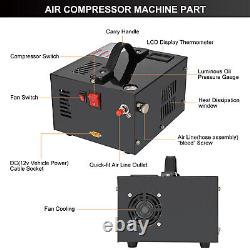 PCP Air Compressor Manual-Stop 4500PSI/30MPa withBuilt-in Fan High Pressure