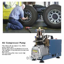 PCP Electric Air Compressor Pump High Pressure Electric 30Mpa/4500psi 1800W Blue