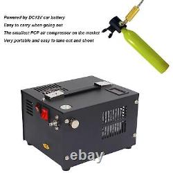 Portable 4500Psi 30mpa 12V High Pressure Air Compressor for Paintball Tanks and