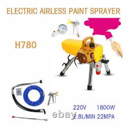 22mpa 1800w Haute Pression Spray De Peinture Murale À L'air Sans Pistolet Sprayer
