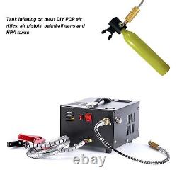 Compresseur d'air PCP DC12V 30Mpa Compresseur d'air haute pression avec adaptateur pour