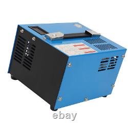 Compresseur d'air (bleu) PCP 4500Psi/30Mpa sans huile / eau portable haute pression