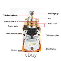 Compresseur d'air électrique 0-30 MPA 220V Pompe haute pression 4500PSI Pompe gonflable