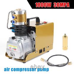 Compresseur d'air électrique haute pression 30Mpa 300 Bar 4500PSI Pompe d'accès 220V.