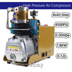 Compresseur d'air électrique haute pression 4500psi Pompe équipement 30Mpa 1800W