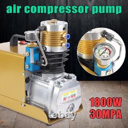 Compresseur d'air haute pression électrique 30Mpa 300 Bar 4500PSI Accès Pompe 220V