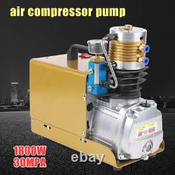 Compresseur d'air haute pression électrique 30Mpa 300 Bar 4500PSI Pompe d'accès 220V