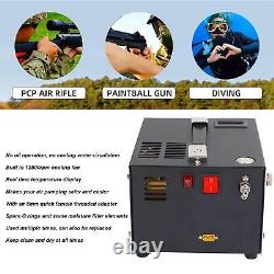 Compresseur d'air haute pression portable 4500Psi 30mpa 12V pour bouteilles de paintball