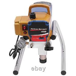 Machine à Peindre Airless 2,2L/min Haute Pression Pistolet à Peinture Murale 1500W