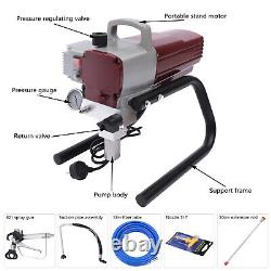 NOUVEAU Pistolet à Peinture Airless Haute Pression 1800W Machine à Pulvériser pour Murs